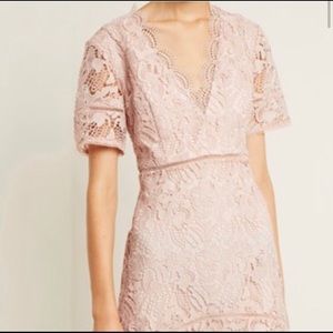 French Connection Calli v-neck lace dress NWT